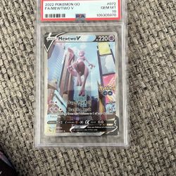 Psa Gem Mint 10 2022 Pokemon Go Fa/mewtwo V