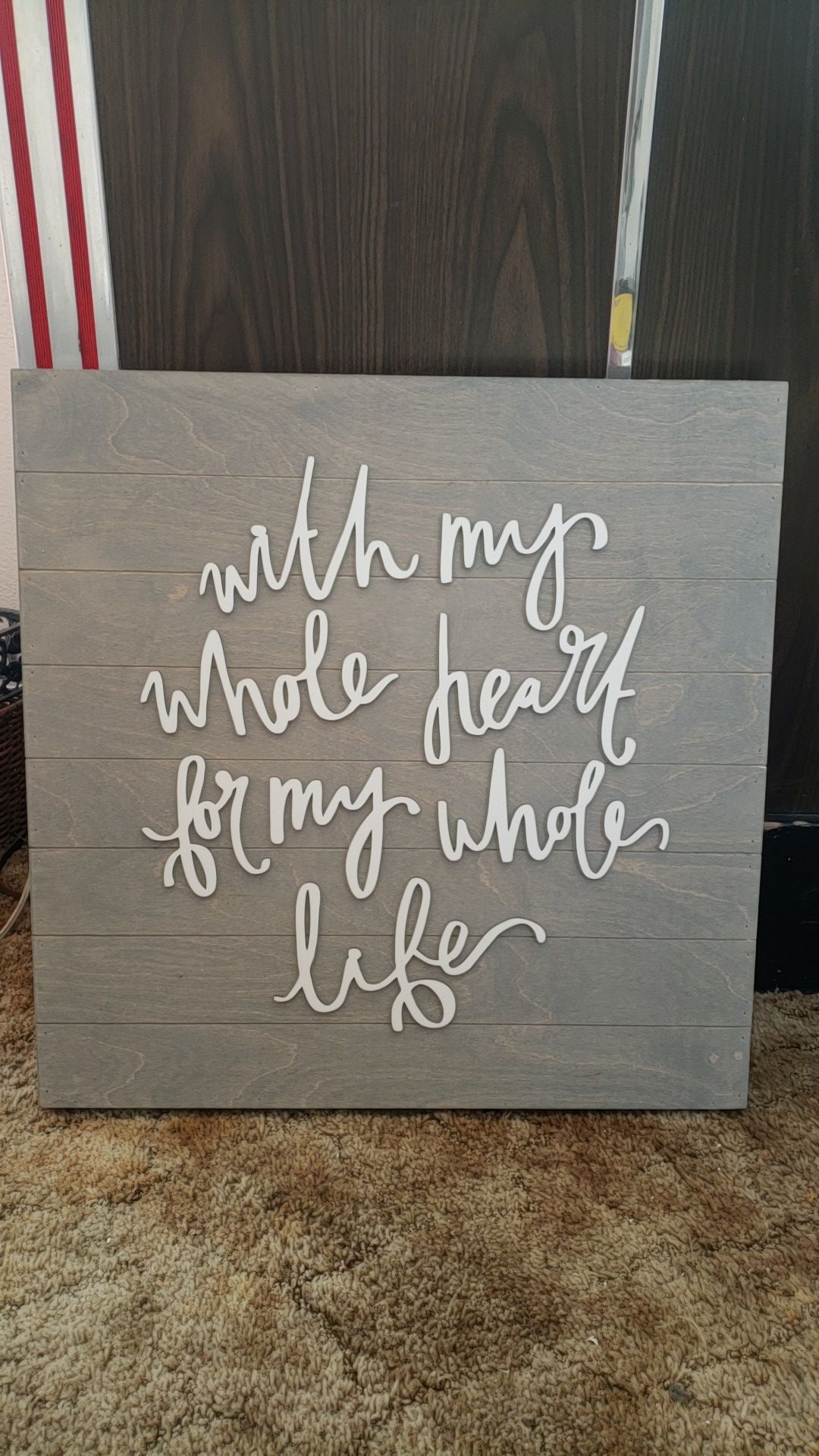 Wooden wall decoration