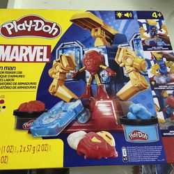 Play-Doh Ironman Armor Lab