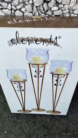 Elements candle holders, new