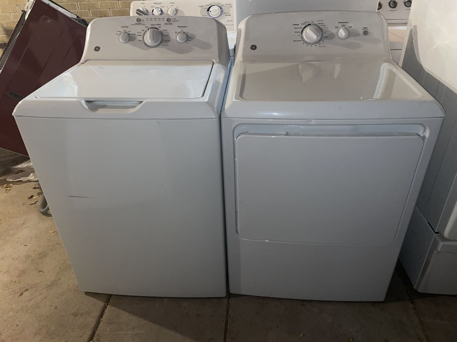 GE Washer And Electric Dryer Set (Free Delivery Installation Warranty)