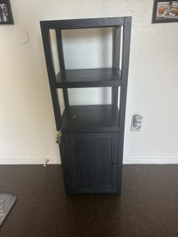 Black Wooden Furniture Kitchen, Cabinet with Shelf