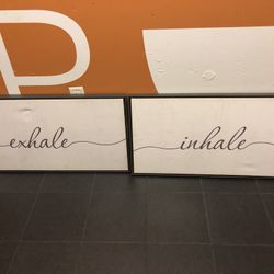 Set of 2 Prints, Relax Soak Unwind Breathe Wall Art Bathroom Decor Bathroom Quotes 8x10 inch Unframe