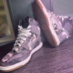 Nike Dunk Sky Hi Print Tie Dye Hidden Wedge Sneakers 6.5 (Women’s)