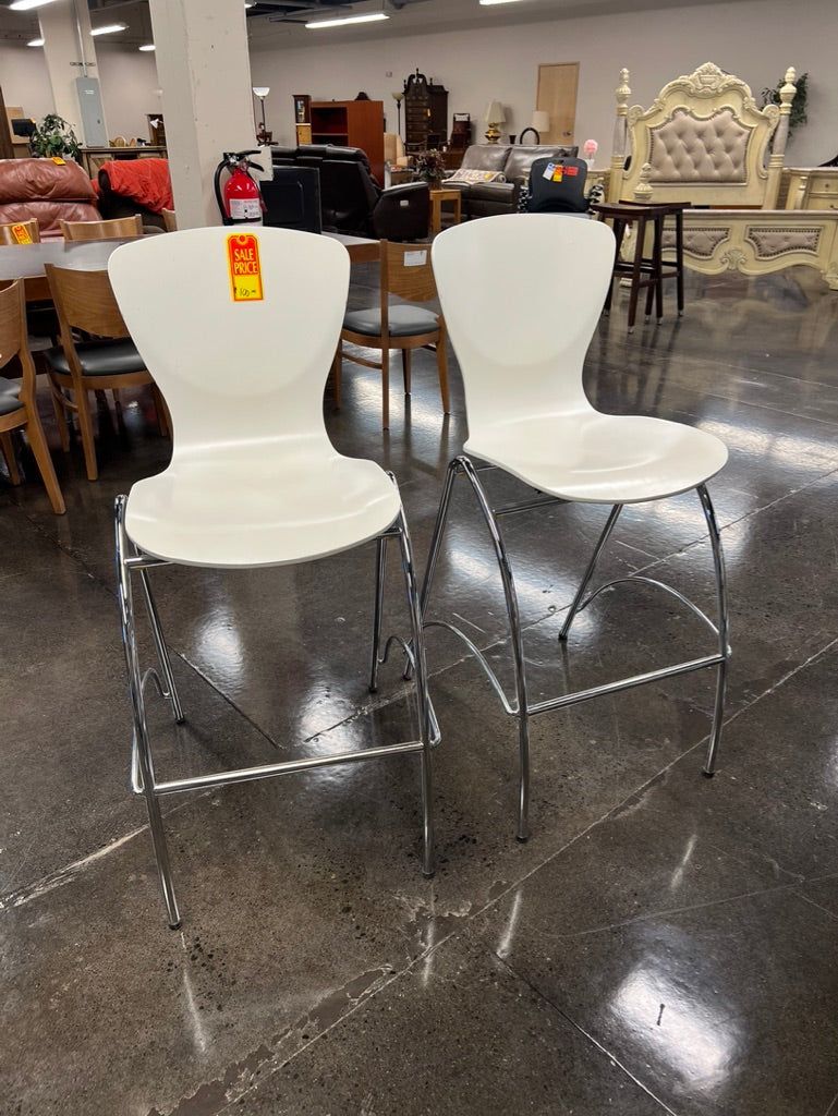 High Back Chairs (Acrylic White)