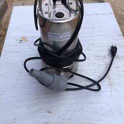 Sump Pump for Clean/Dirty Water 1.5HP w/water level sensor (4 ON/OFF positions