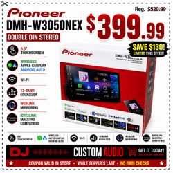 Pioneer DMH-W3050NEX Double Din Touchscreen Stereo Wireless Apple Carplay Android Auto Weblink WiFi Maestro iDatalink 🚨 Payment Options Available 🚨