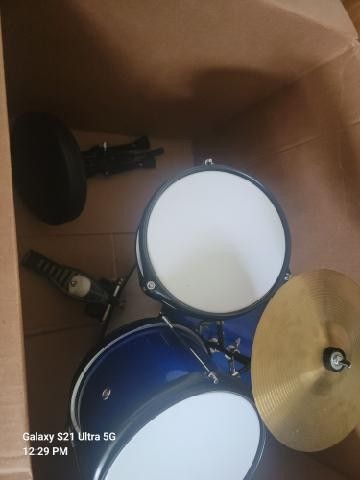 Child's Drumset With Stool