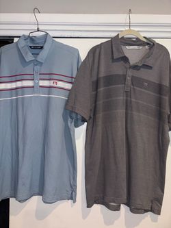 Pair of men’s xl Travis Mathew golf shirts