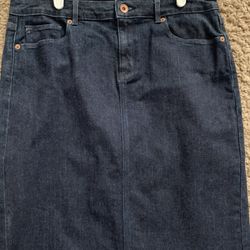 Lands End Denim Skirt