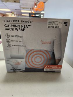 Sharper Image Calming Heat Back Wrap