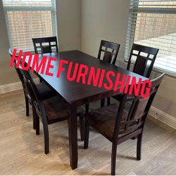 Furniture table with four chair