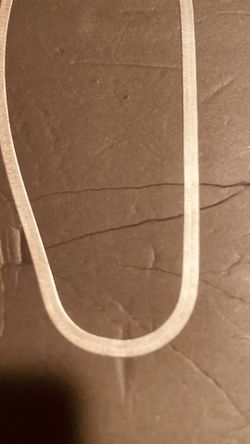 Retro  Herringbone Chain Necklace Solid Sterling Silver 22