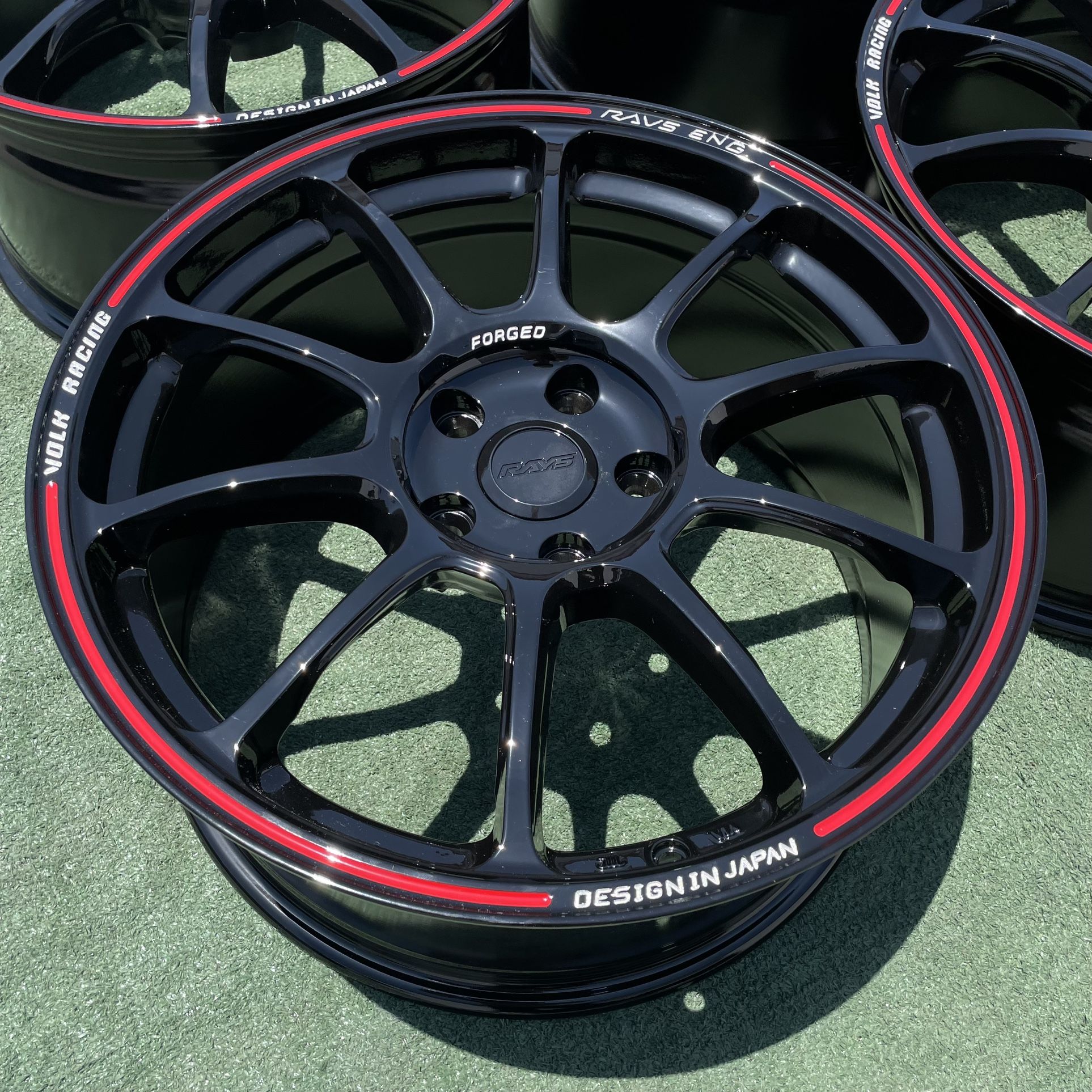 18” NEW VOLK RACING RAYS ZE40 Style Forged Replica Wheels Rims Squared Set 18x8.5 +42 (5x114.3) Fits Most Toyota Scion Lexus Subaru Infiniti Tesla M