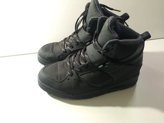 All black Air Jordan Shoes Size 8