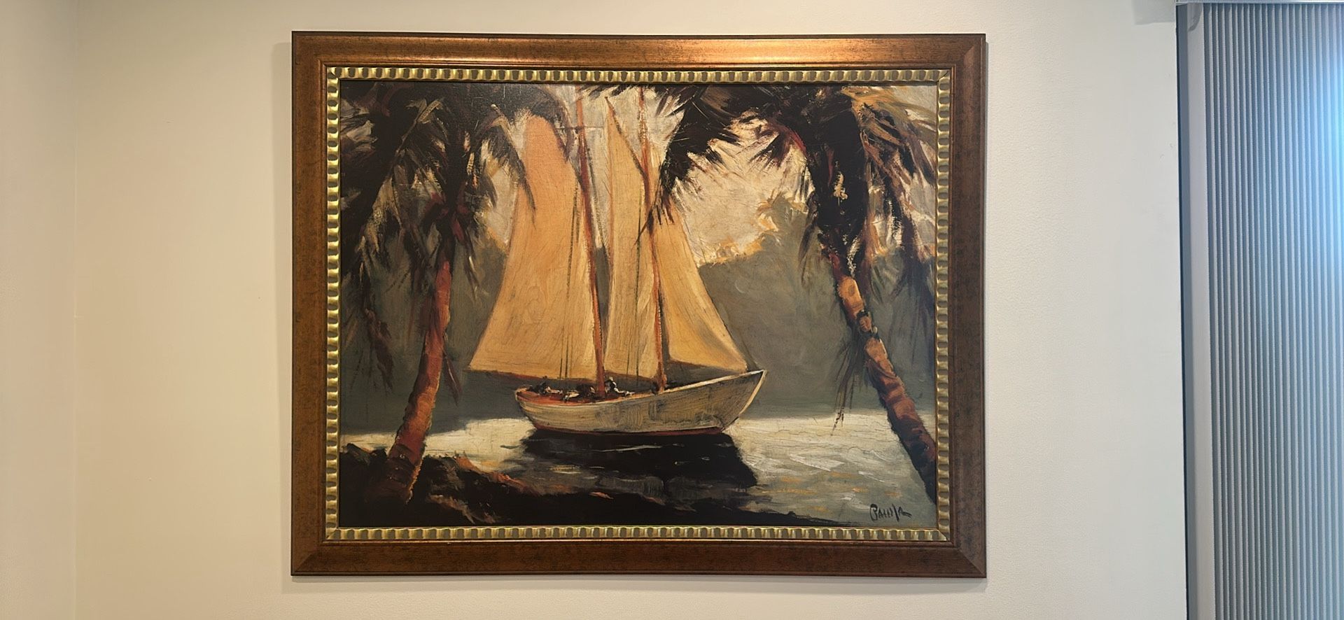 Sailboat Painting In Old Florida