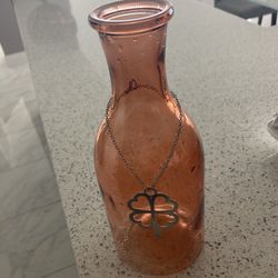 Orange Glass Vase