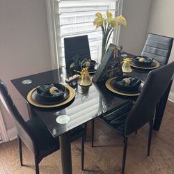 Black Dining Room Table - Table Only