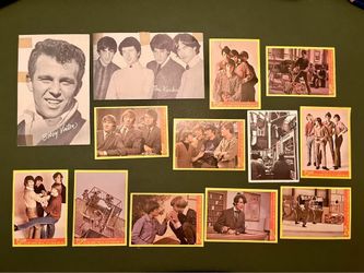 Vintage 1960s Music Cards Lot Monkees Beatles Kinks Bobby Vinton Billboard