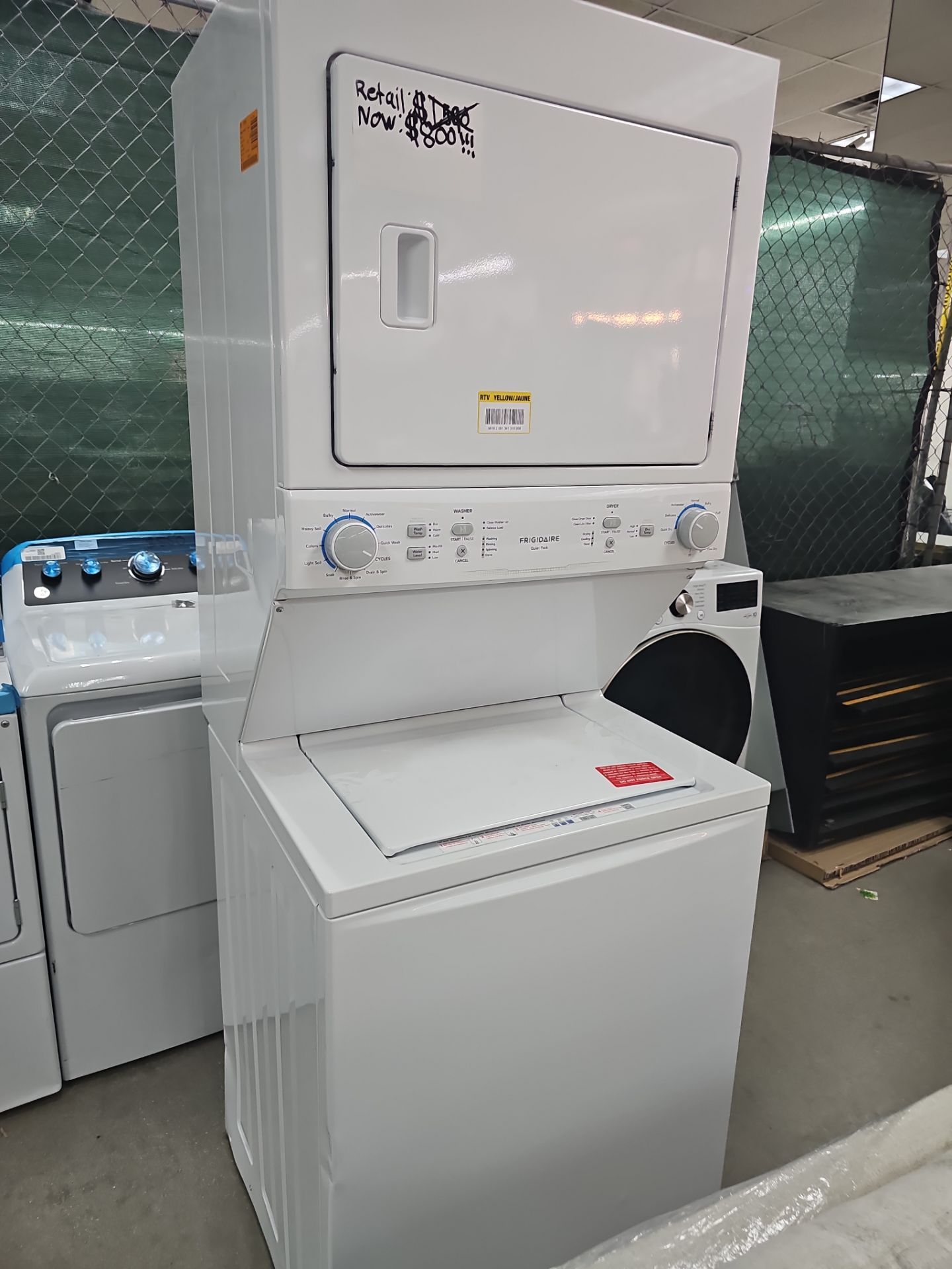 Washer Dryer Frigidaire quiet pack