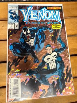 Venom funeral pyre comic book marvel punisher