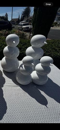 snow man figures set of 3 for only 25 dollars 