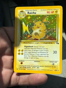 Raichu fossil vintage pokemon 14/62
