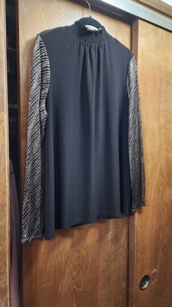 Dressy Black And Gold Top