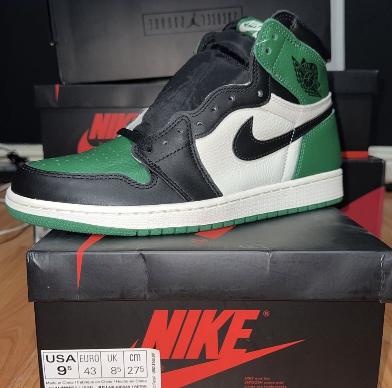 Jordan 1 Pine Green Sz 9.5