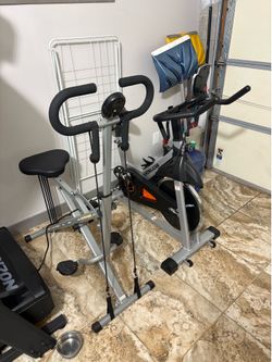 Bicycle and Squat Machine