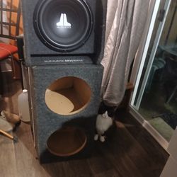 Speaker box for 2 12s cat is NOT included!!!