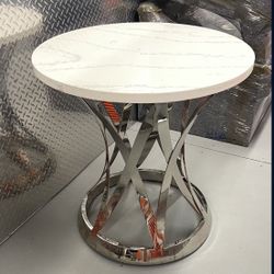 Janet Round Marble Coffee Table