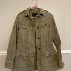 Banana Republic Army Green Military Jacket Xs