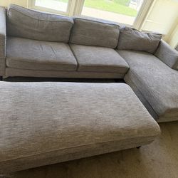 FREE COUCH AND OTTOMAN (MUST PICK UP)