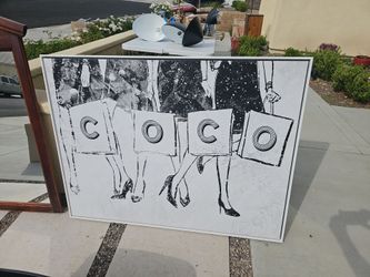 Shopping girls luck framed art