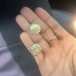 10k Gold Large Nugget Earrings