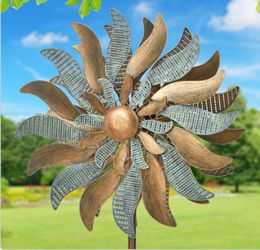 Metal Flower Wind Spinner