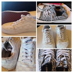 Like new Converse and Vans shoes Sz 5/6 in women’s