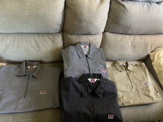 Ben Davis / Dickies short-sleeve half-zip work shirt