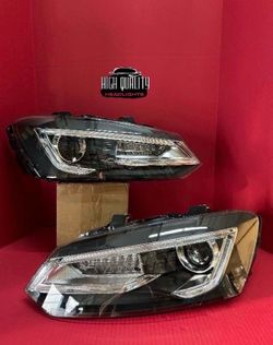 Volkswagen Polo Mk5  2009. 2017 Headlights.
