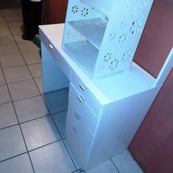 Small Desk And Small Cabinet 
