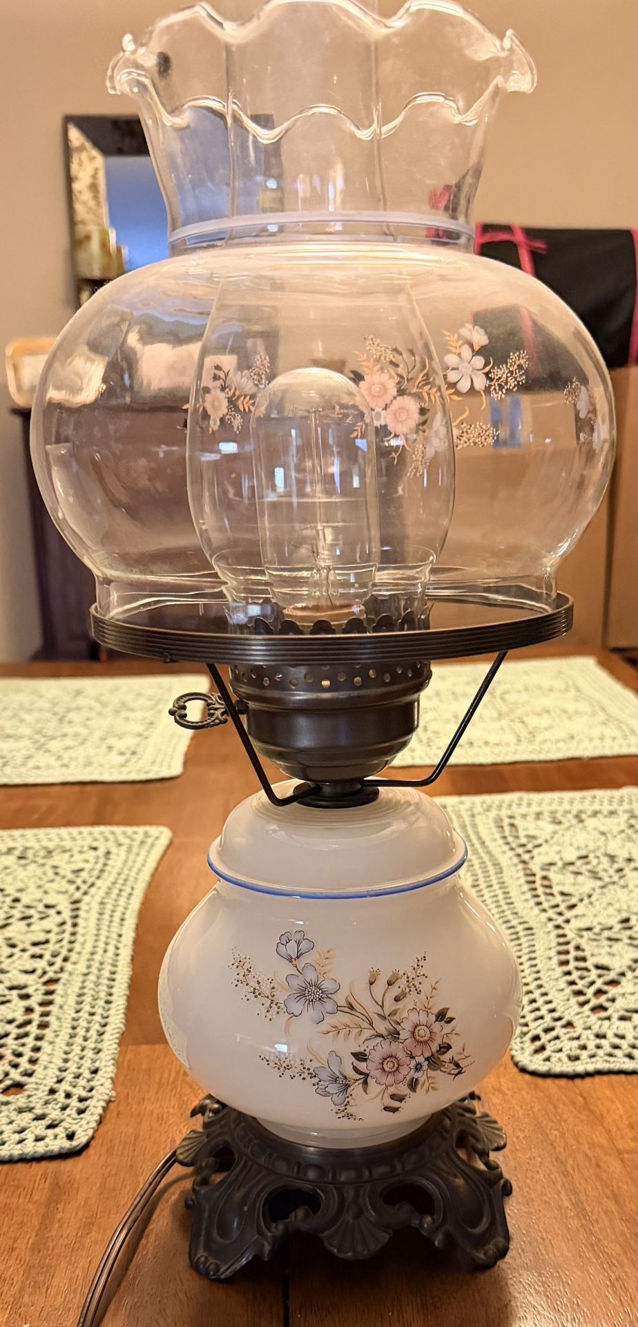 Antique Hurricane Lamp