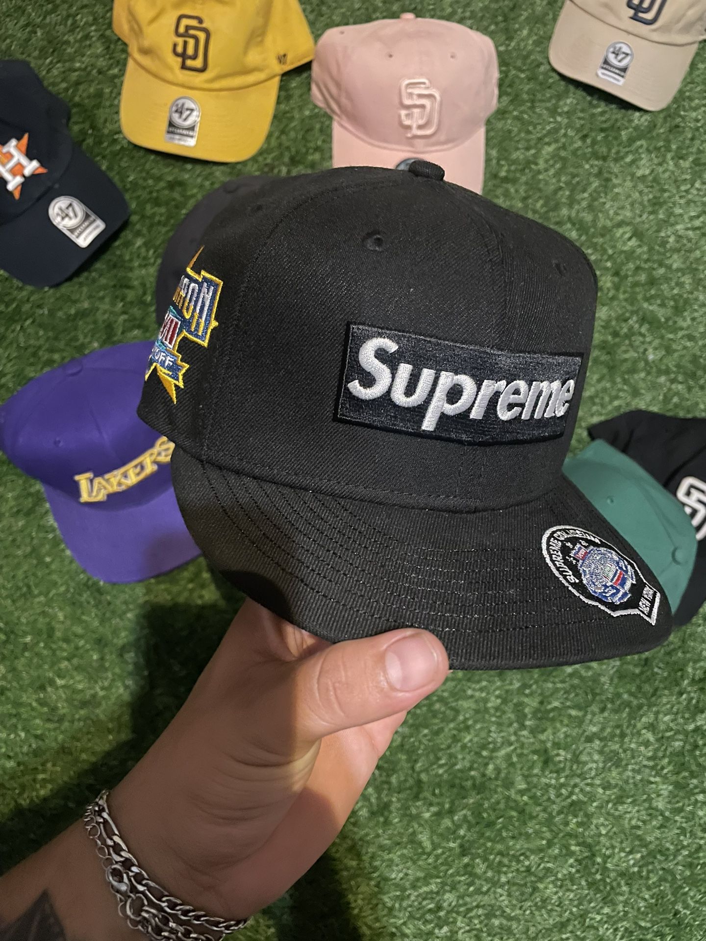 Supreme Championships Box Logo New Era Fitted Hat
