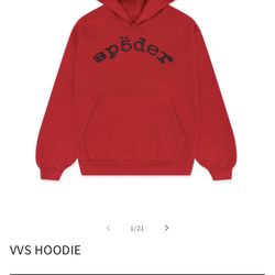 Red Vvs SP5DER Hoodie