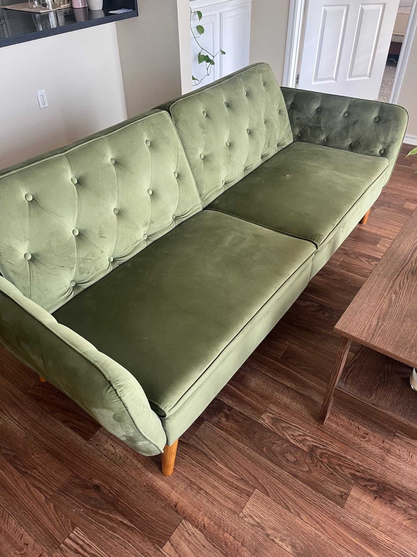 Futon - Sage Velvet Couch