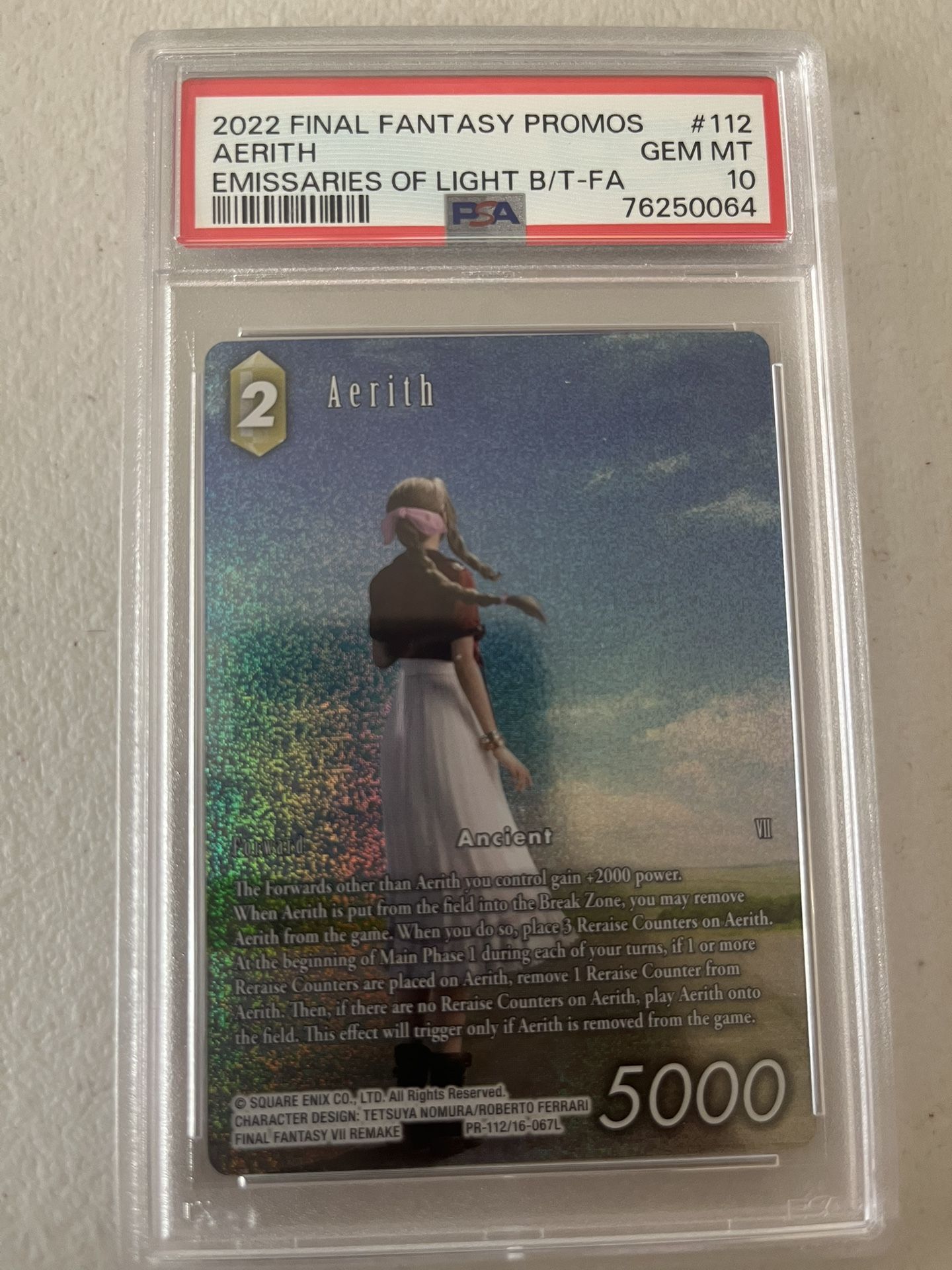 Final Fantasy Aerith Promo Psa 10 - disolcolor.com Final Fantasy Aerith Promo Psa 10 - disolcolor.com