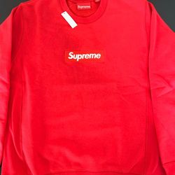 Red Supreme Sweatshirt Medium