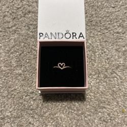 Heart Pandora Rose Gold Ring