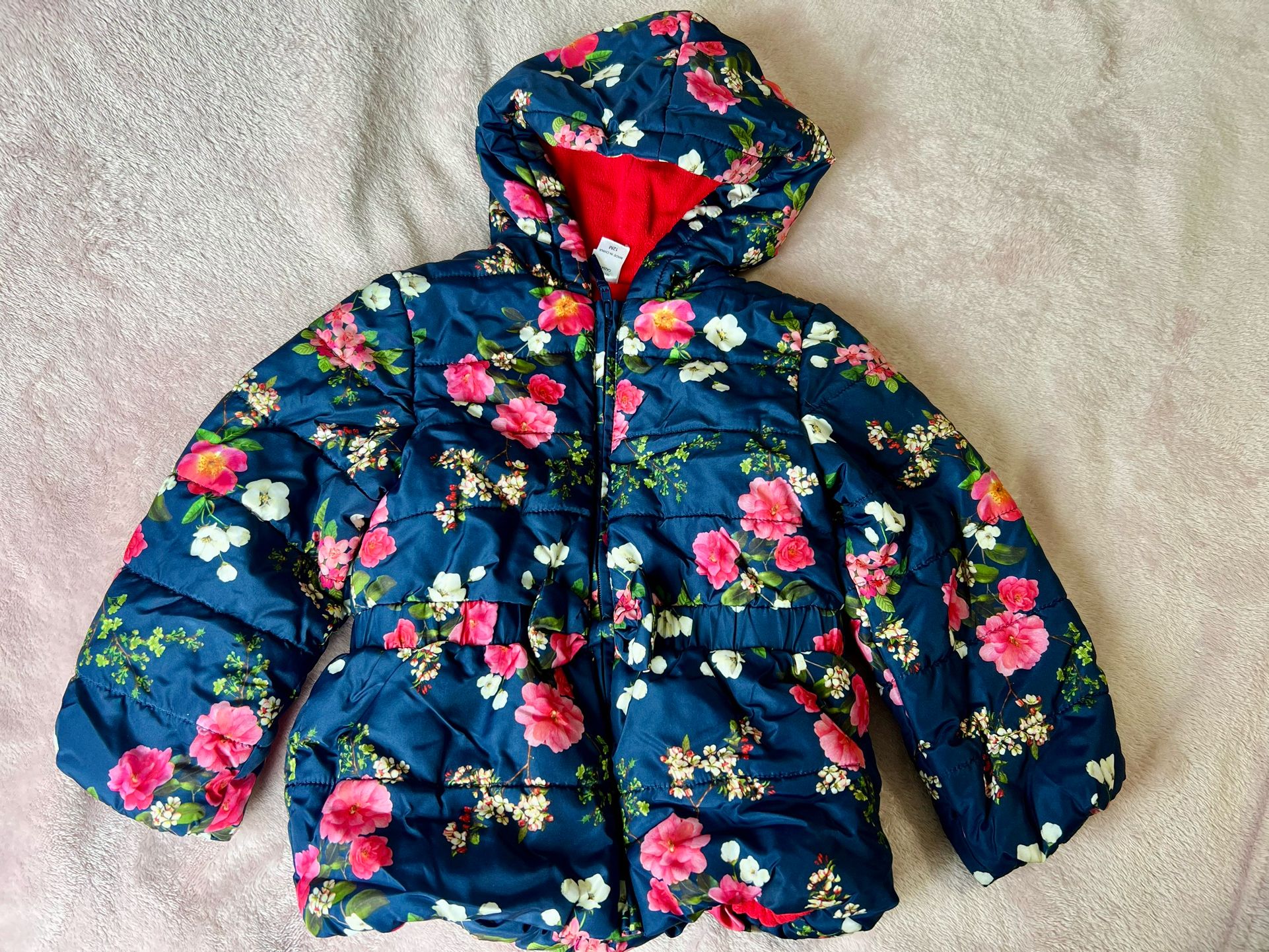 Little Me Blue Floral Jacket Size 12 months