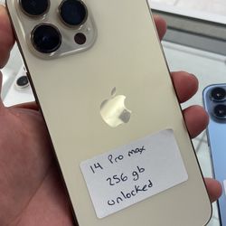 Gold 14 Pro Max Unlocked. Cash Or $10 Down W Approval *